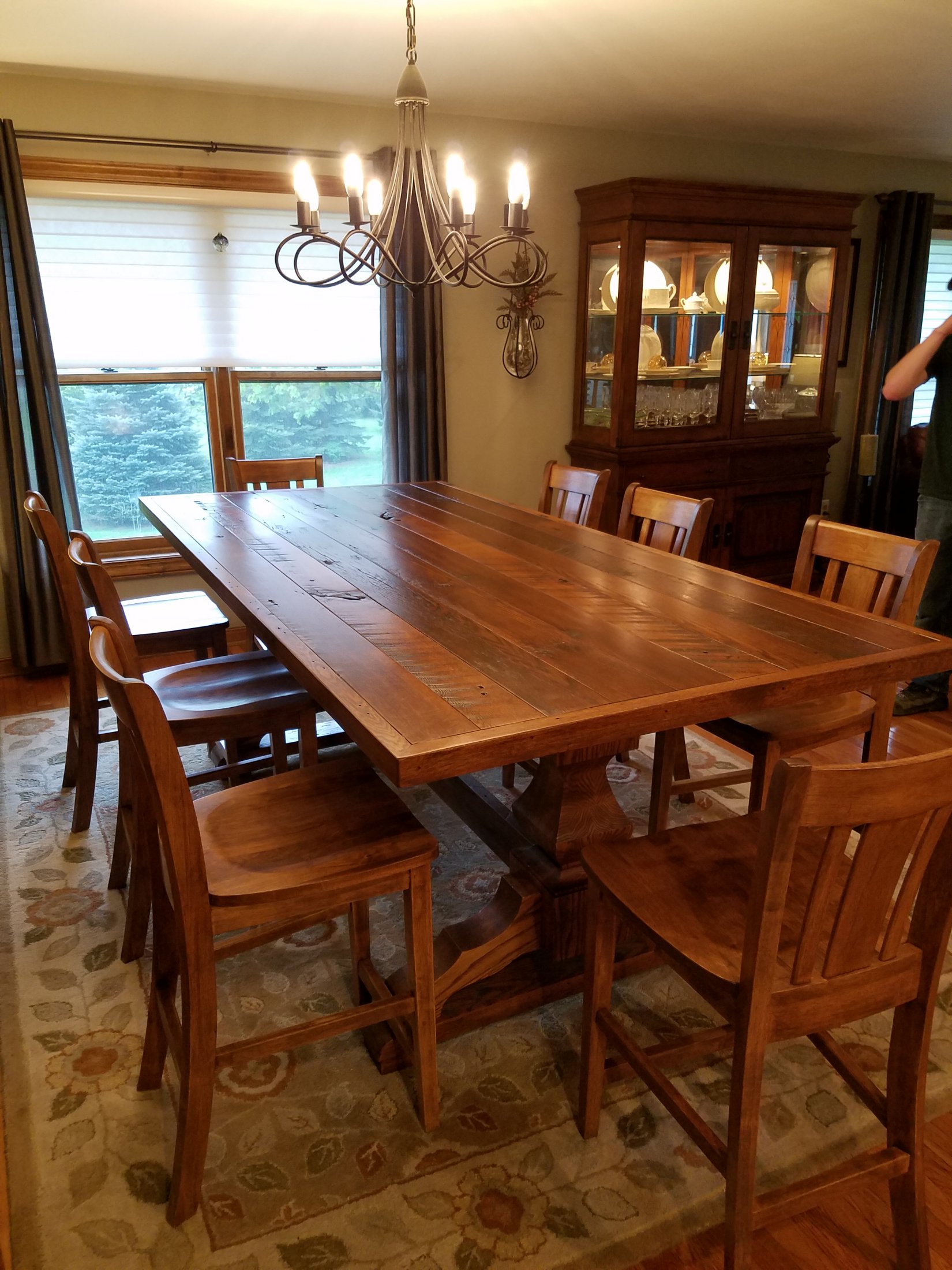 Reclaimed Rustic Oak Table & Chairs