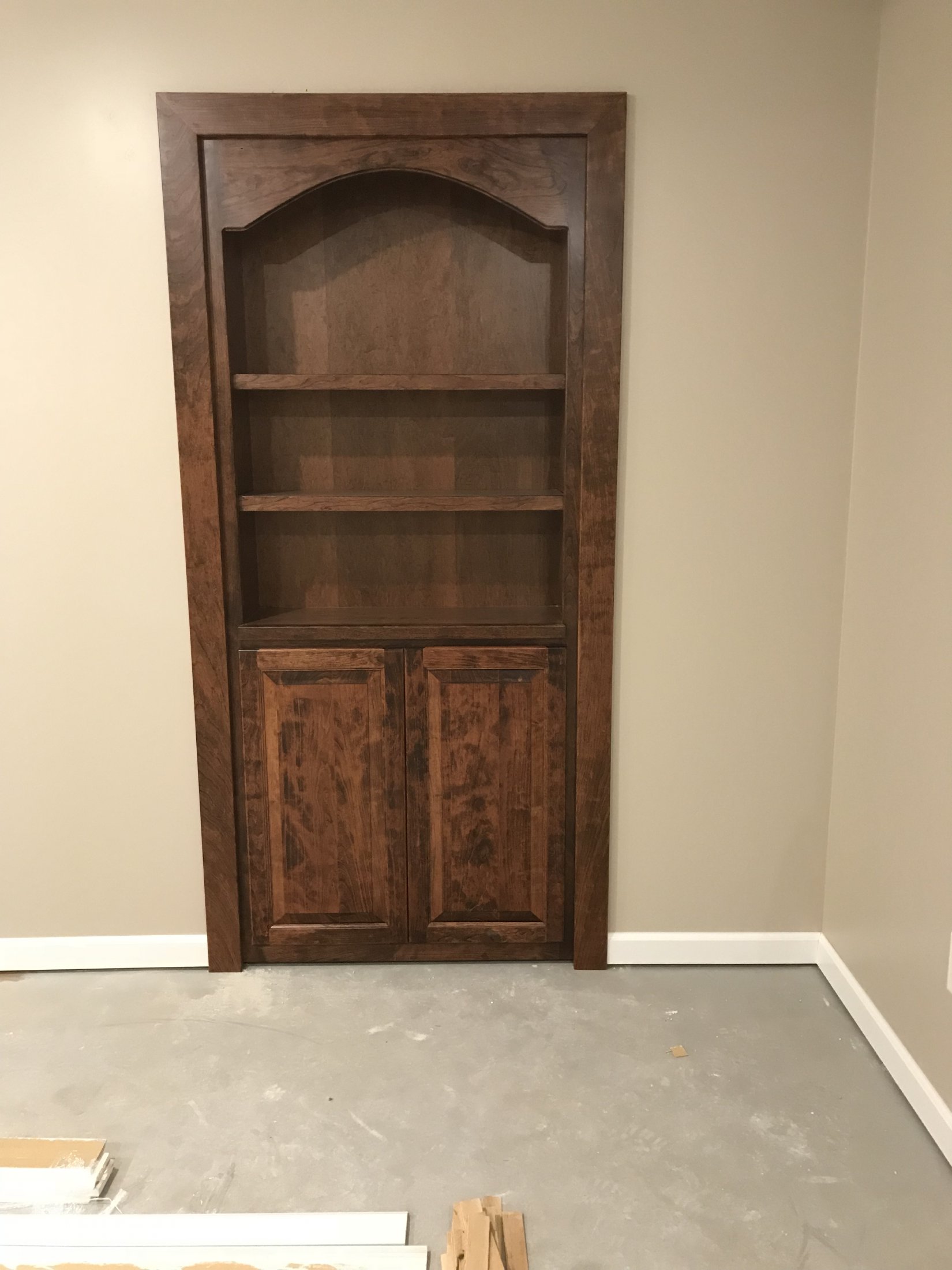 Cherry Arched Bookcase