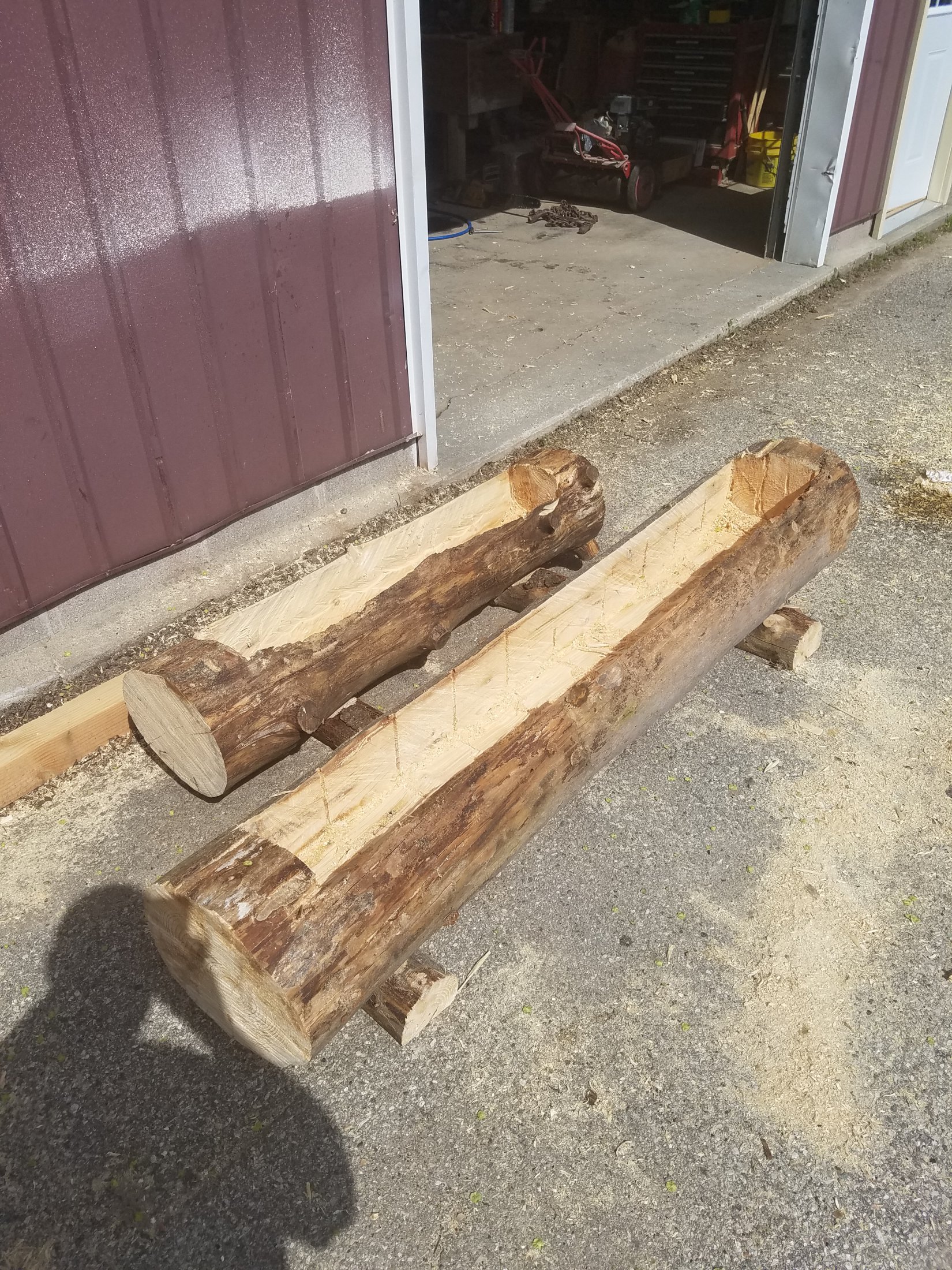 Custom made Log Planter