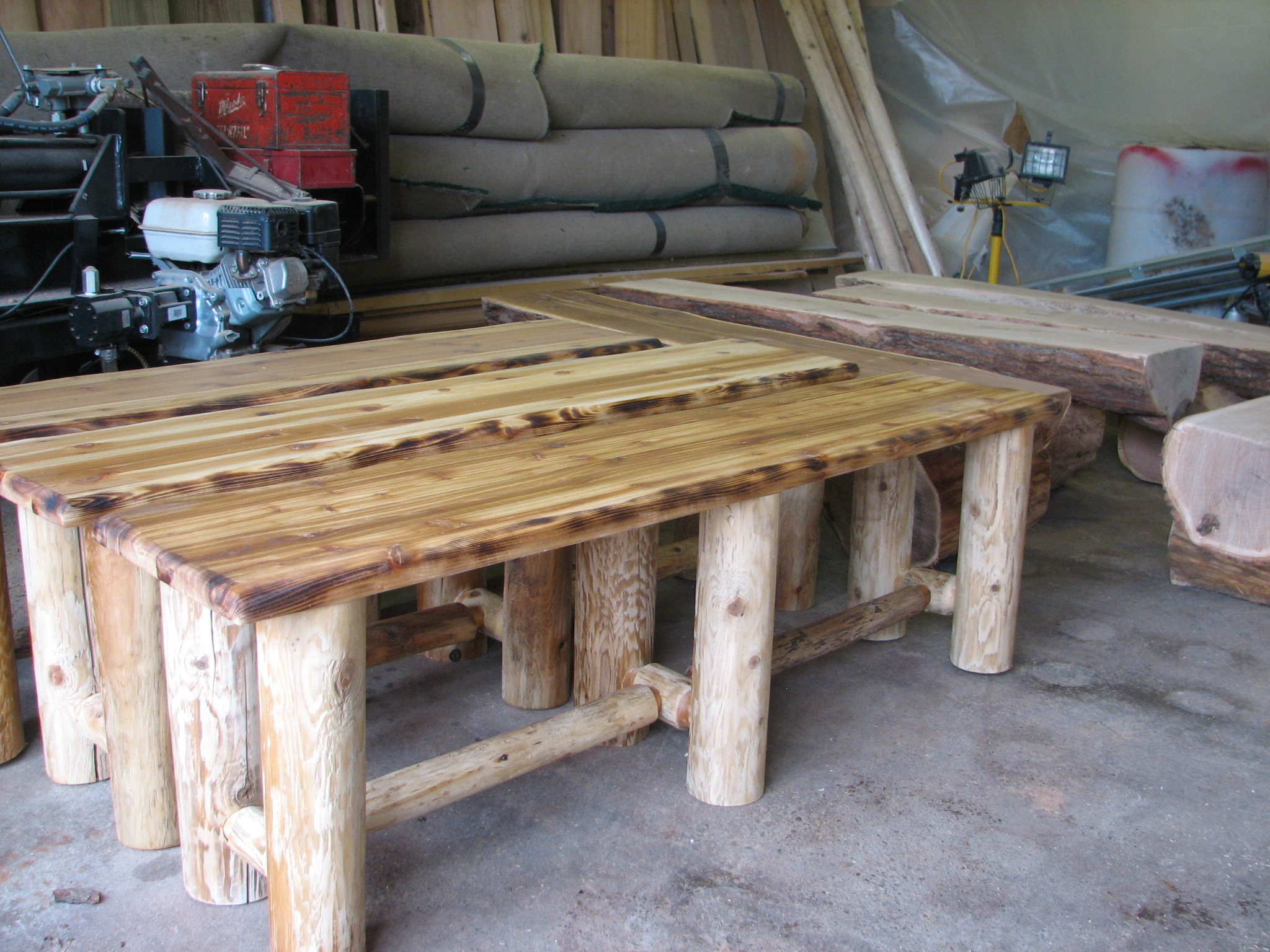 Custom Made Cedar Benches