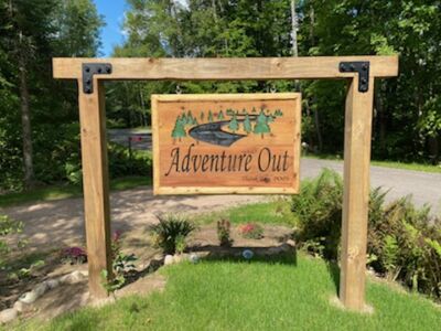 Custom Designed, Carved, & Painted 2ft x 4ft Outdoor Sign