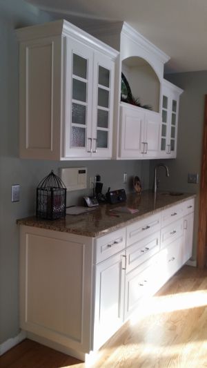 Painted Maple Dining Room Wet Bar